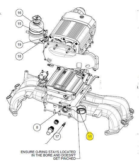 130-10707 Seal Inlet Elbow Bypass to Manifold 86,BRZ,FRS