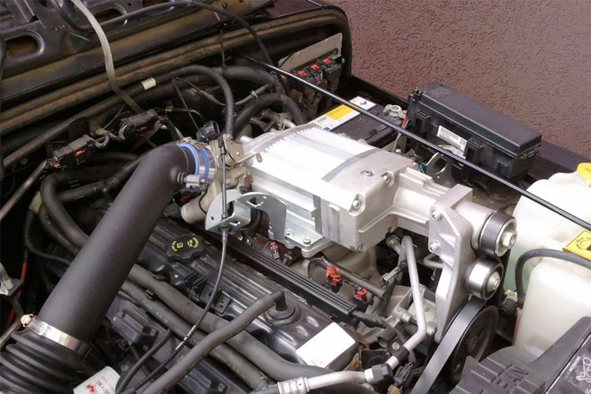 S5-210 Screw Compressor Supercharger System; 1997-2006 Wrangler TJ, 4.0L